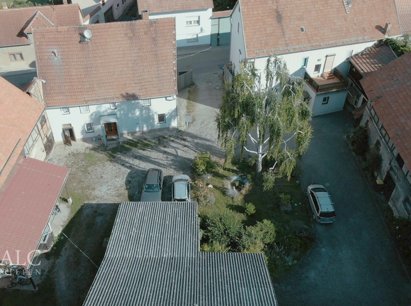 Blick auf den Hof 