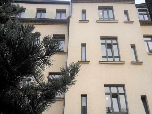 Ansicht Hofseite ;  ohne Balkone